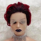 Lace Front Ear to Ear Pixie Wave Wig in Red or Black